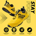 Solm8 S2 Yellow Black Cricket Shoes