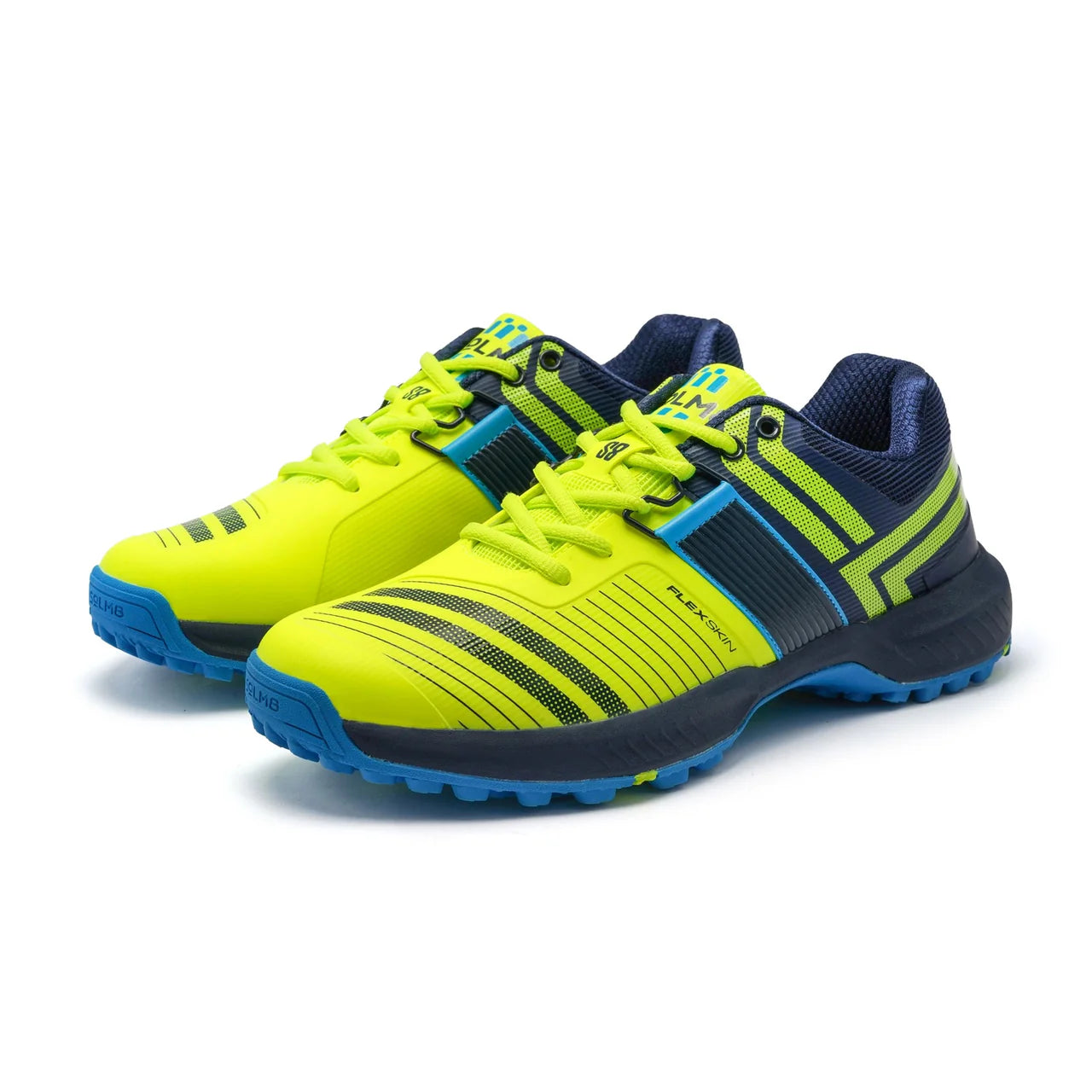 Solm8 S8 Lime Blue Cricket Shoes