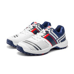 Solm8 S8 White Navy Cricket Shoes