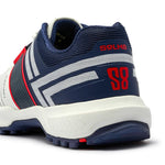 Solm8 S8 White Navy Cricket Shoes