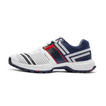 Solm8 S8 White Navy Cricket Shoes